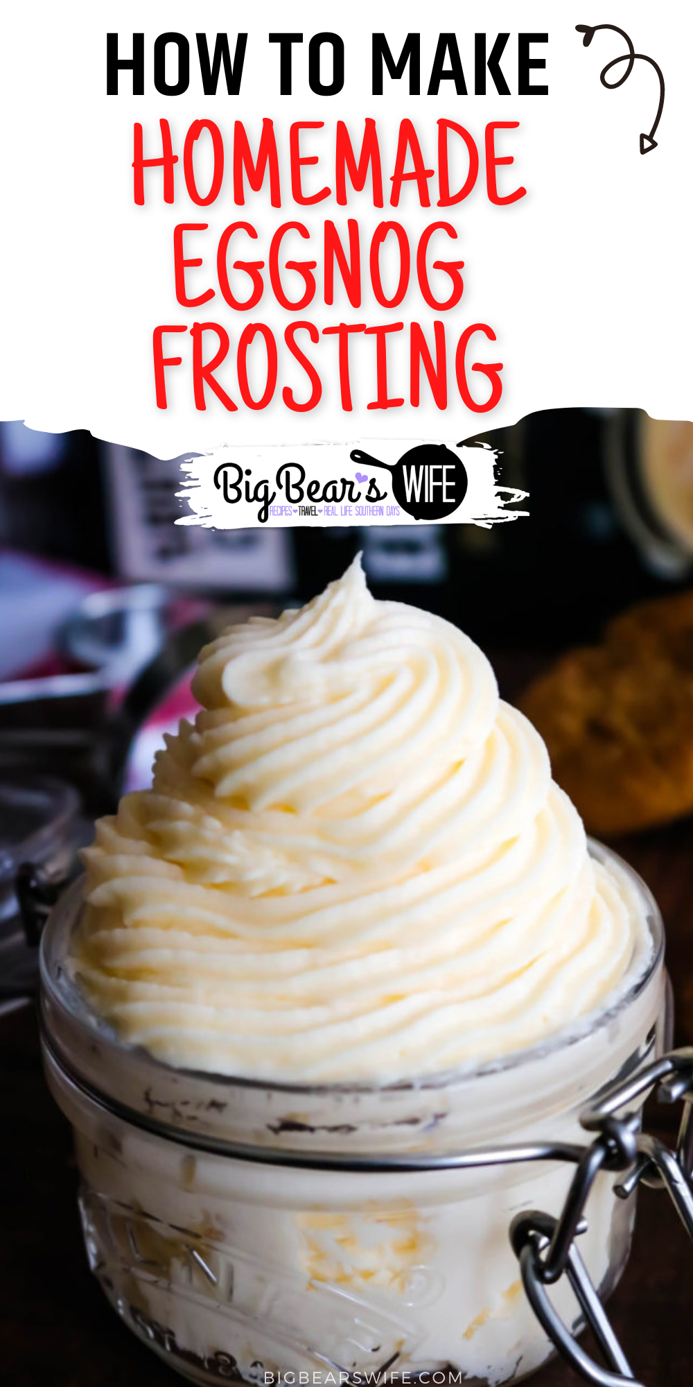 If you love Eggnog then you’re going to fall head over heels in love with this Homemade Eggnog Frosting! It’s got the perfect amount of eggnog flavor and it’s great for frosting cupcakes, brownies and cookies! 

 via @bigbearswife