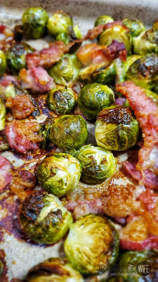 Roasted Brussels Sprouts and Bacon