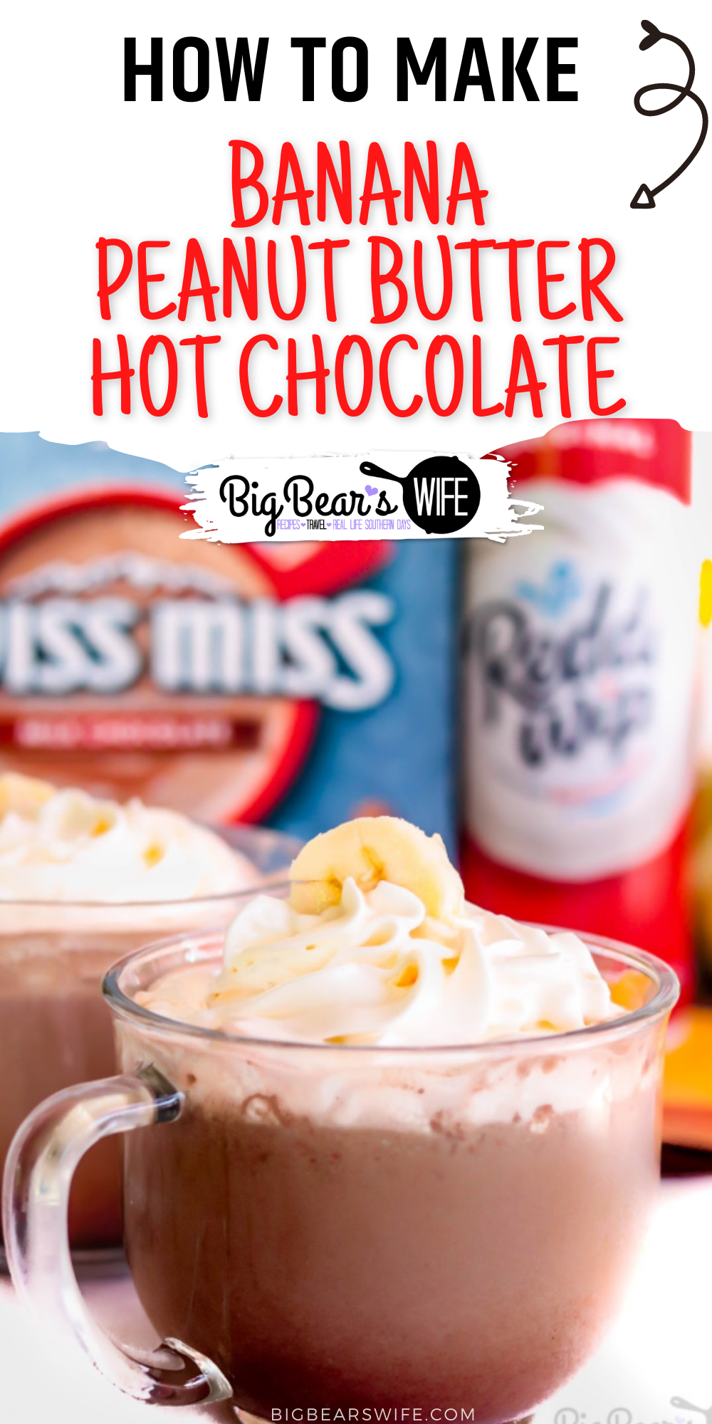 Snuggle up with a big mug of this Banana Peanut Butter Hot Chocolate for the perfect “Cozy in a Cup” sweet treat!  

 via @bigbearswife