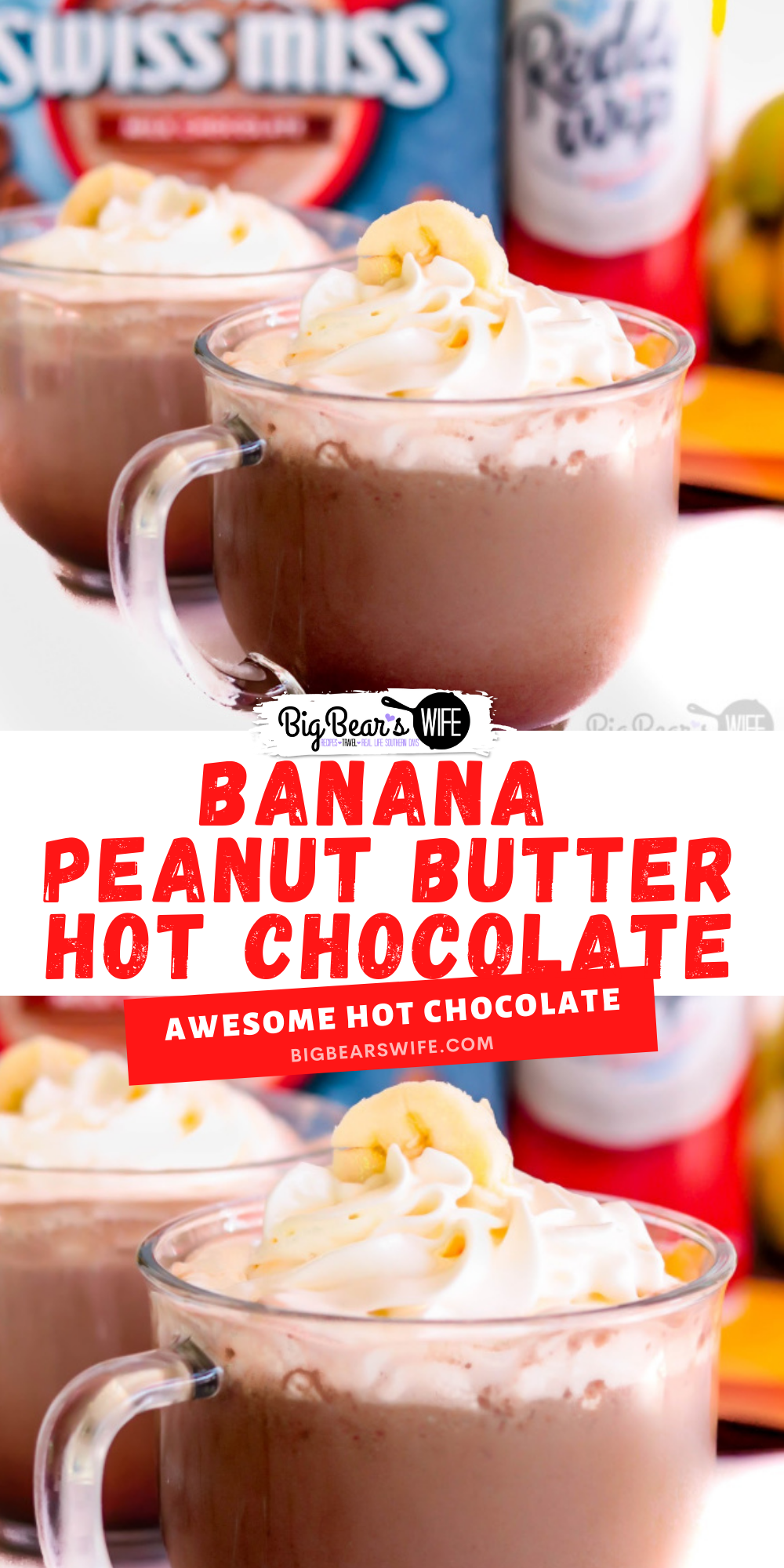 Snuggle up with a big mug of this Banana Peanut Butter Hot Chocolate for the perfect “Cozy in a Cup” sweet treat!  

 via @bigbearswife