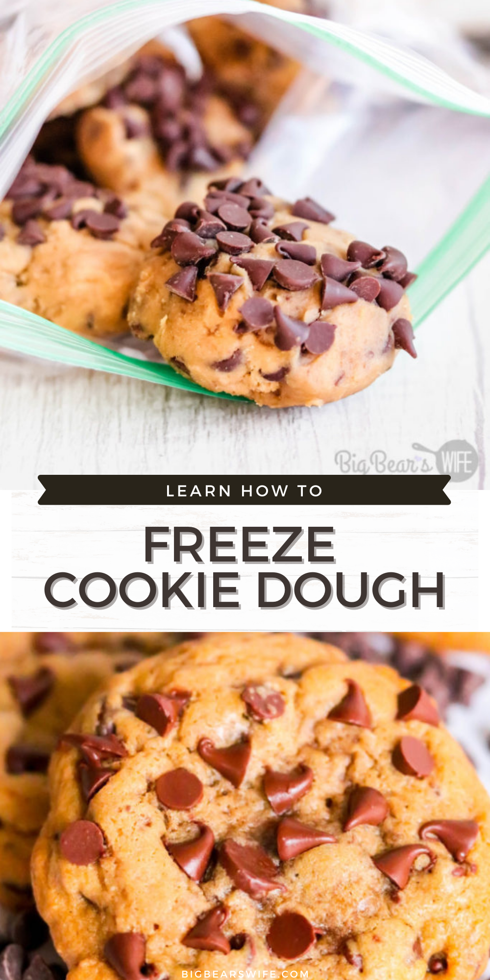 Freshly baked cookies are wonderful but sometimes you don’t want to bake up a couple dozen cookies just to enjoy one or two! Learn How to Freeze Cookie Dough for Perfect for Freshly Baked Cookies Anytime you want!

 via @bigbearswife