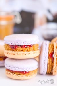 Peanut Butter & Jelly Macarons