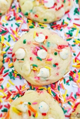 Confetti Birthday Cake Mix Cookies