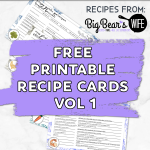 Free Printable Recipe Cards – Vol. 1