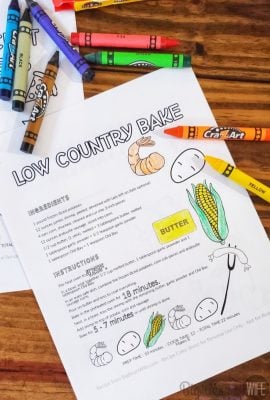FREE Printable Recipe Coloring Pages – VOL 1- Get the kids into the kitchen with these free printable recipe coloring sheet. Let them help you create the dish and then let them coloring the recipe pages while the dish is baking or mixing!