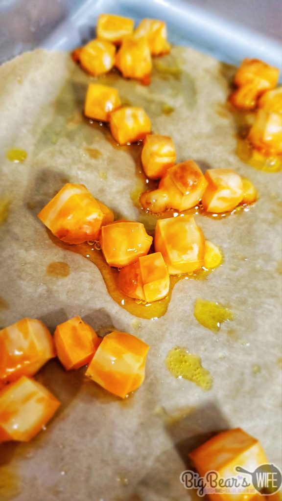 Baked cheese cubes