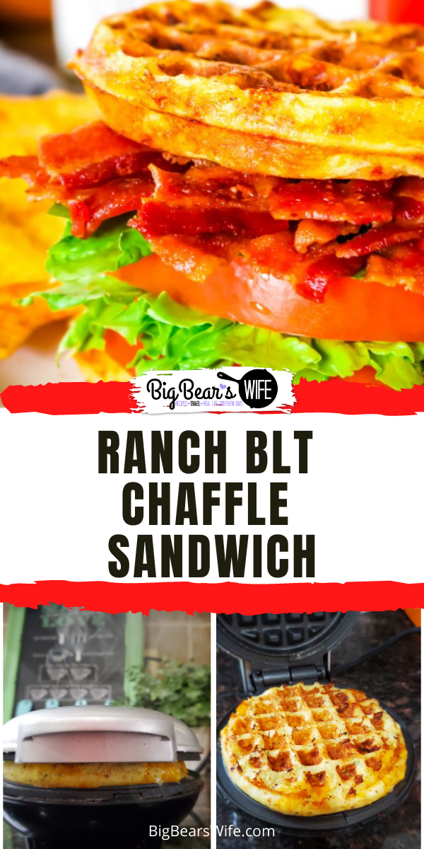 This Ranch BLT Chaffle Sandwich is the low carb version of a classic well loved sandwich! via @bigbearswife