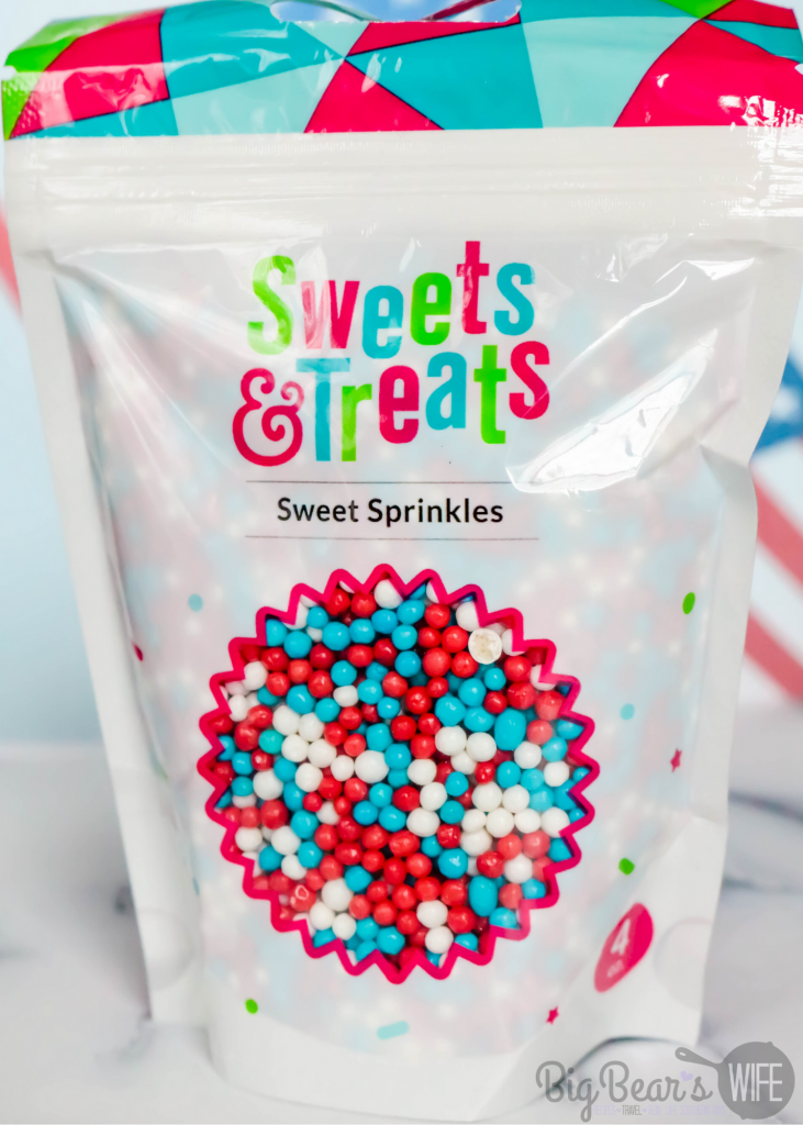 Red White and Blue Sprinkle Crisps from Sweets and Treats