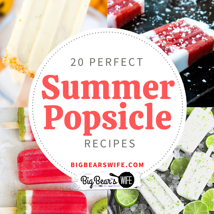 20 Perfect Summer Popsicle Recipes - Beat the summer heat with these 20 of the most perfect summer Popsicle recipes that you can make at home!