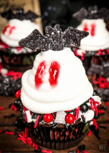 Vampire Bat Cupcakes