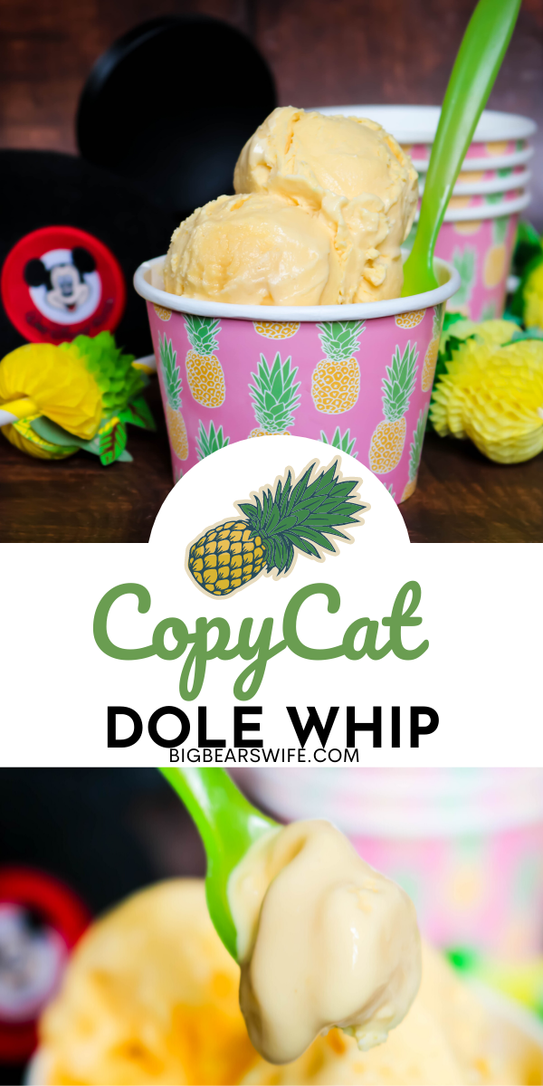 If you love the Dole Whips at Disney then you're going to want to save this no churn recipe for Copycat Disney Dole Whips and make it asap!  via @bigbearswife