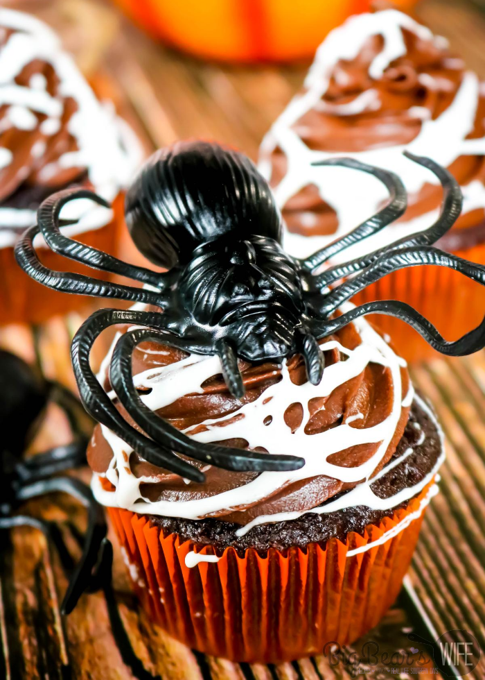 Marshmallow Spider Web Cupcake