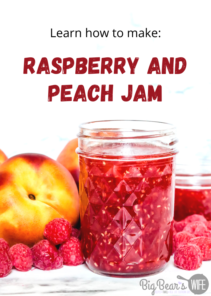 Want to savor the flavors of summer all year long? This Easy Raspberry Peach Jam combines two of the most popular fresh summer fruits for a bright, fresh flavor explosion. All you need is four ingredients and 30 minutes.   via @bigbearswife
