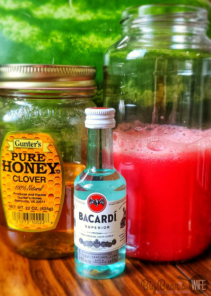 Honey, Rum and Watermelon Juice 