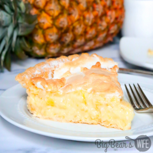 This Southern Pineapple Pie has a burst of tropical summer sunshine baked right into it. Full of juicy pineapple with a custard center, fluffy meringue, and a buttery, flaky crust makes this recipe a "must-try" pie. 