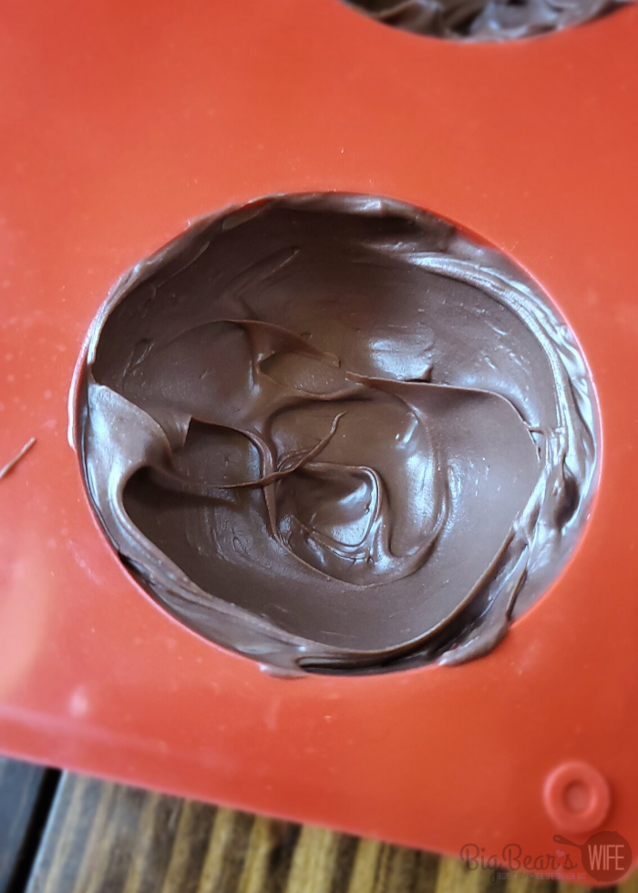 chocolate shell in mold
