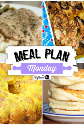 Welcome to this week's Meal Plan Monday!