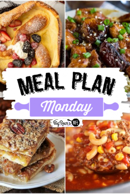 Hey, y’all! It’s time for another delicious edition of Meal Plan Monday!  Now, we know there's a big food holiday coming up soon, but you've got to eat between now and then so we've gathered up another delicious round of recipes to help make feeding the fam super easy!