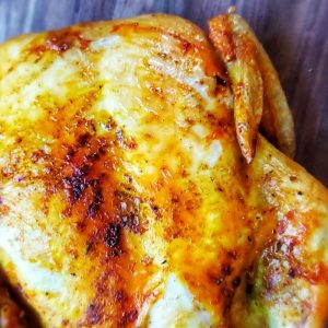 Have you cooked a whole chicken in the air fryer? If not, you need too! Air Fryer Roast Chicken is so easy and taste almost like a rotisserie chicken! 