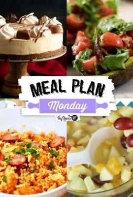 Welcome to Meal Plan Monday #246! We're sharing recipes for Baked BLT Avocado, Instant Pot Chicken and Sausage Jambalaya, No Bake Bailey's Cheesecake, Holiday Fruit Salad and more!
