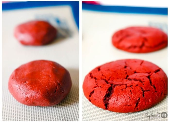 baking red velvet cookies