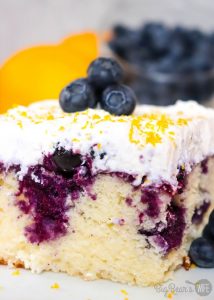 Lemon Blueberry Poke Cake - Big Bear's Wife