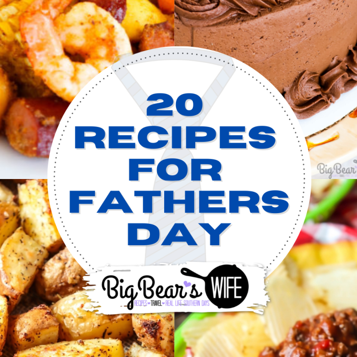 Father's Day 2021 is Sunday, June 20, 2021! I've gathered up some great recipes that are perfect for Father's Day! From Breakfast, to lunch to dinner and dessert, you're sure to find something delicious in this list that dad would love with these awesome Fathers Day Recipes!