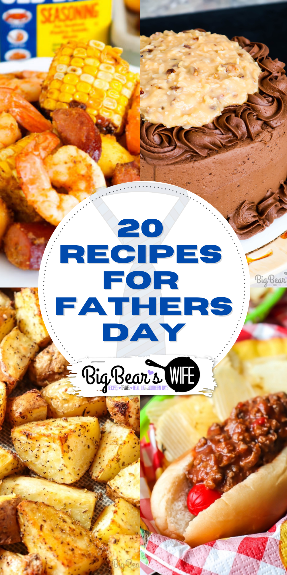 Father's Day 2021 is Sunday, June 20, 2021! I've gathered up some great recipes that are perfect for Father's Day! From Breakfast, to lunch to dinner and dessert, you're sure to find something delicious in this list that dad would love with these awesome Fathers Day Recipes! via @bigbearswife