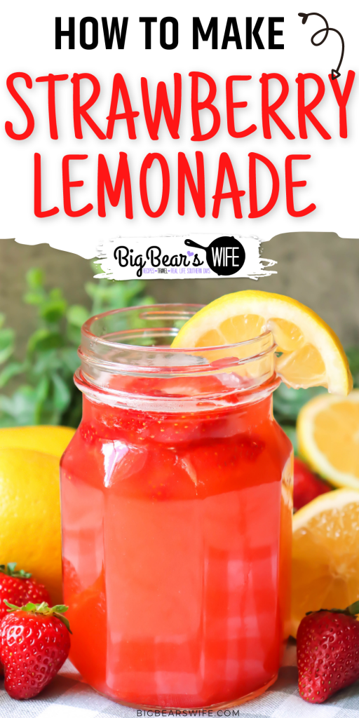 Ready for the perfect summer drink? This Strawberry Lemonade is refreshing and easy to make!