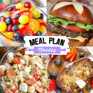 Welcome to this week's Meal Plan Monday! We're featuring some amazing recipes from last week's Meal Plan Monday, like Blueberry Jam Recipe Without Pectin from Momma Lew, Banana Bread French Toast from The Happy Mustard Seed, How to Make Grilled Venison (Deer Meat) Burgers from Grits and Gouda, Pasta Salad with Pepperoni from 4 Sons R Us and Lemonade Fruit Salad from BigBearsWife!