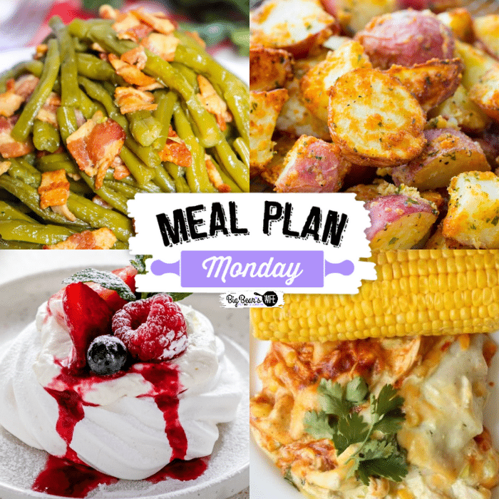 Welcome to this week’s Meal Plan Monday! So many awesome recipes to help with meal planning this week! We're featuring recipes like, Air Fryer Crispy Garlic Parmesan Potatoes, Texas Style Barbeque Wings, Mini Pavlovas, Crockpot Chicken Enchilada Casserole and Instant Pot Southern Green Beans!