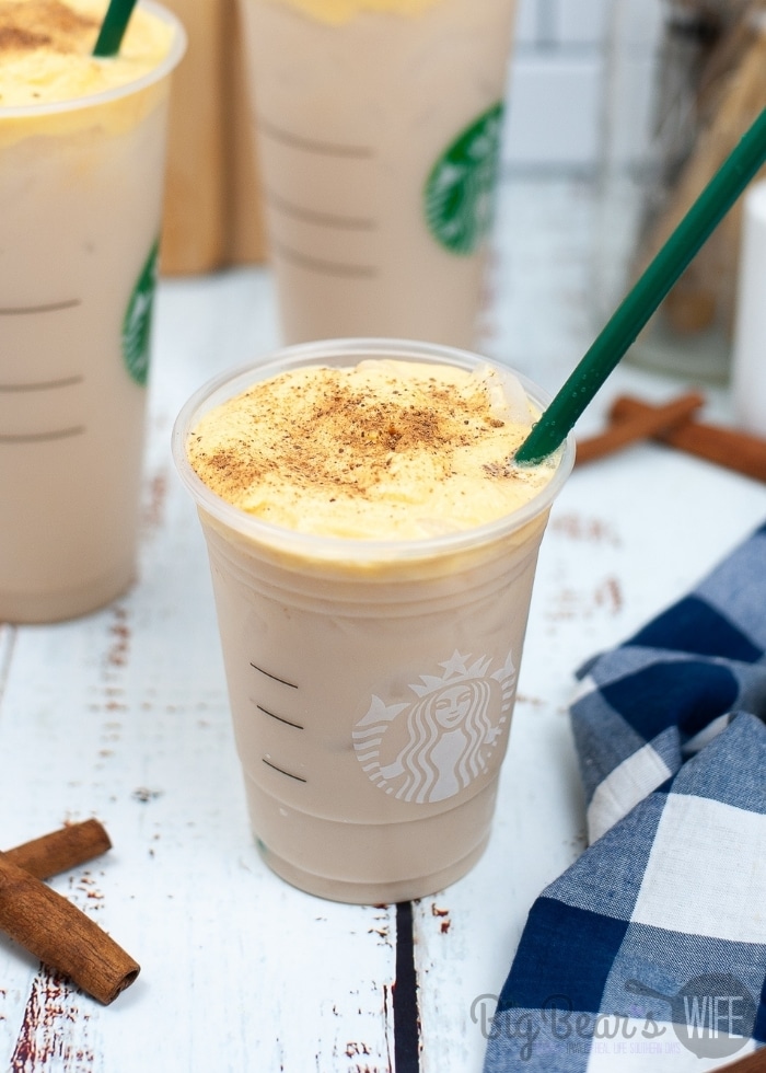 Starbucks Copycat Iced Chai with Pumpkin Sweet Cream Foam (1)
