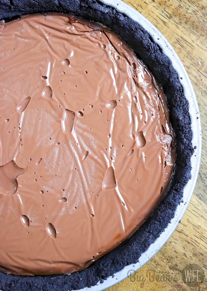 Chocolate Pie Layer in Cookie Crust