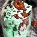 Melted Witch Ice Cream – Mint Chocolate Chip Ice Cream #HalloweenTreatsWeek