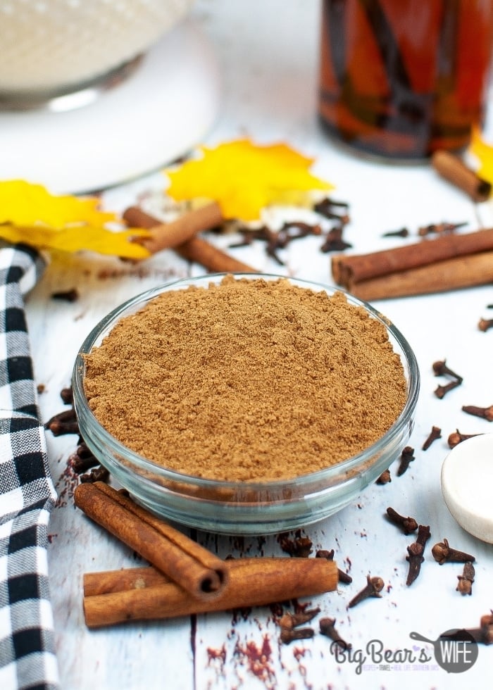 Ginger, Allspice, Cinnamon, Cloves and Nutmeg are whisked together to create a homemade pumpkin pie spice that is perfect for baking and smells amazing! 