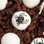 Halloween Spider Egg Domes Dessert