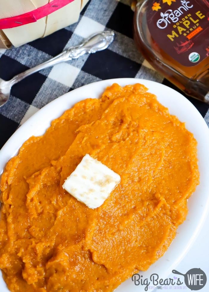 _MAPLE MASHED SWEET POTATOES with butter and brown sugar