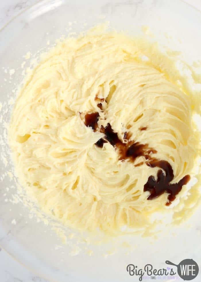Butter and Vanilla Mix in bowl