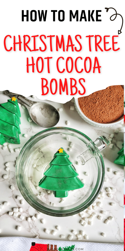 These sweet Christmas Tree Hot Cocoa Bombs are the perfect stocking stuffers and just simply adorable! Perfect for Christmas or Yule time celebrations! 