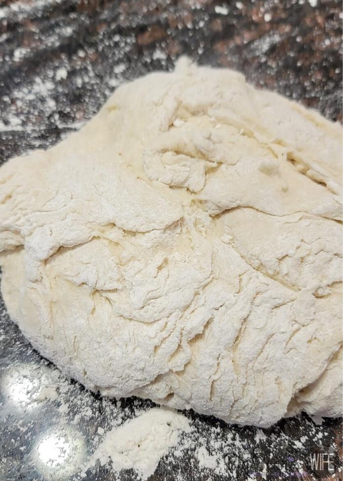 dough before kneading