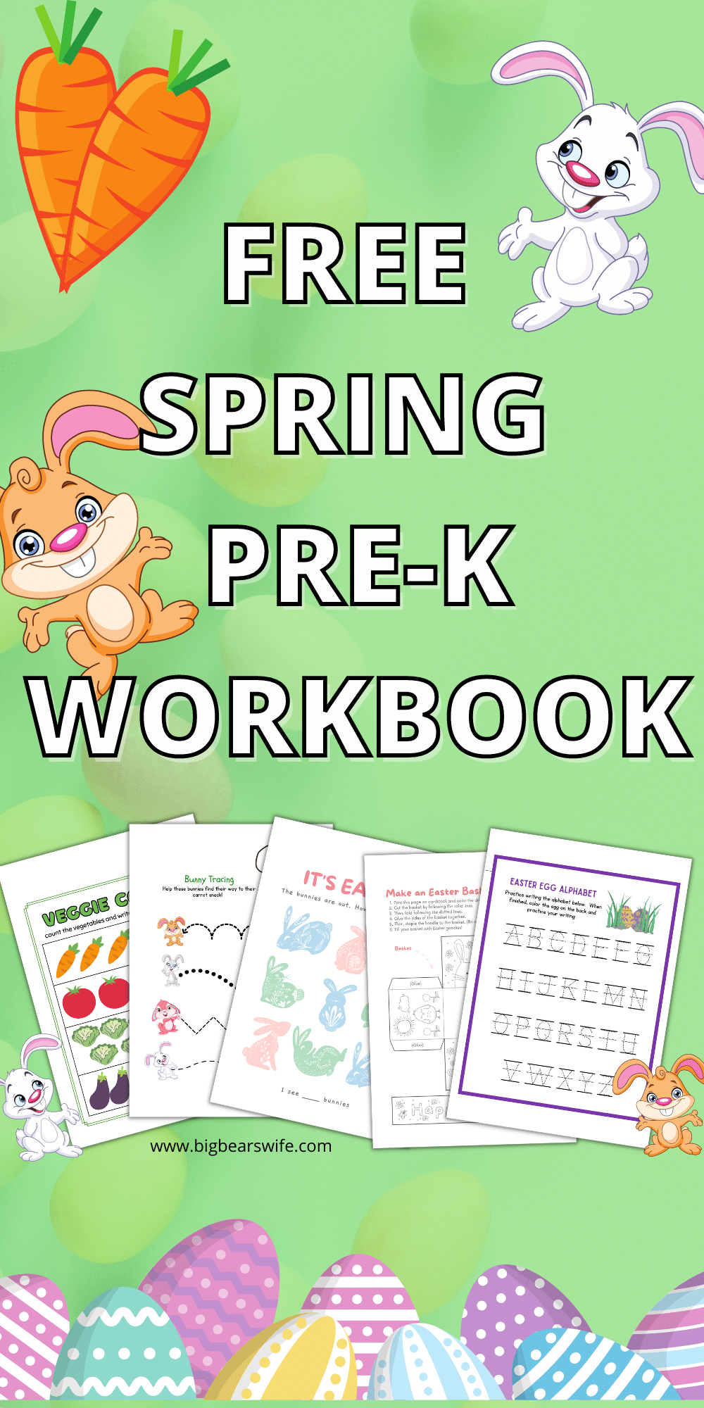 Is your little one in Preschool? If you are looking for a little workbook for them to practice writing their name or coloring, I've got a free one for you! via @bigbearswife