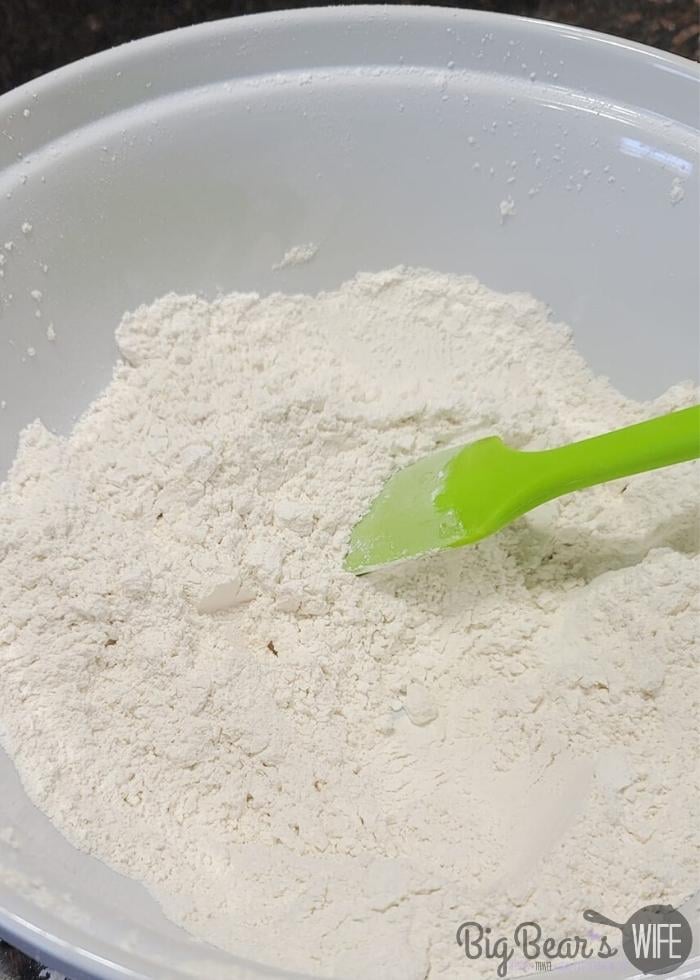 Flour and Salt in a bowl