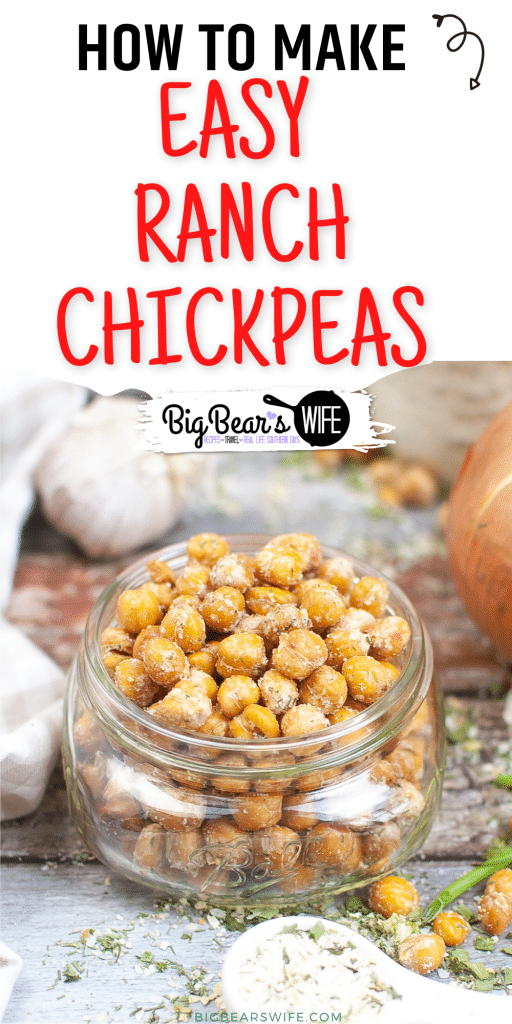 These crispy Air Fryer Ranch Chickpeas are a great snack and super easy to make! Air Fryer Chickpeas with a homemade ranch seasoning!