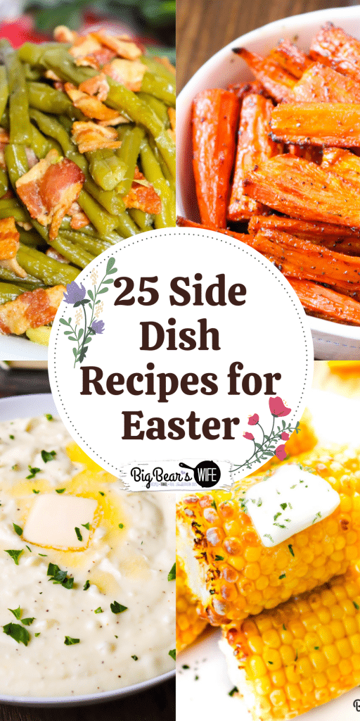 While we love a good ham recipes for Easter, the side dishes are our favorite part of this holiday meal! Looking for a old fashioned southern favorite or a lighter option to grace the Easter lunch table this year? Take a look at these 25 fantastic side dish recipes for Easter that are ready to hop their way onto your Easter table! 