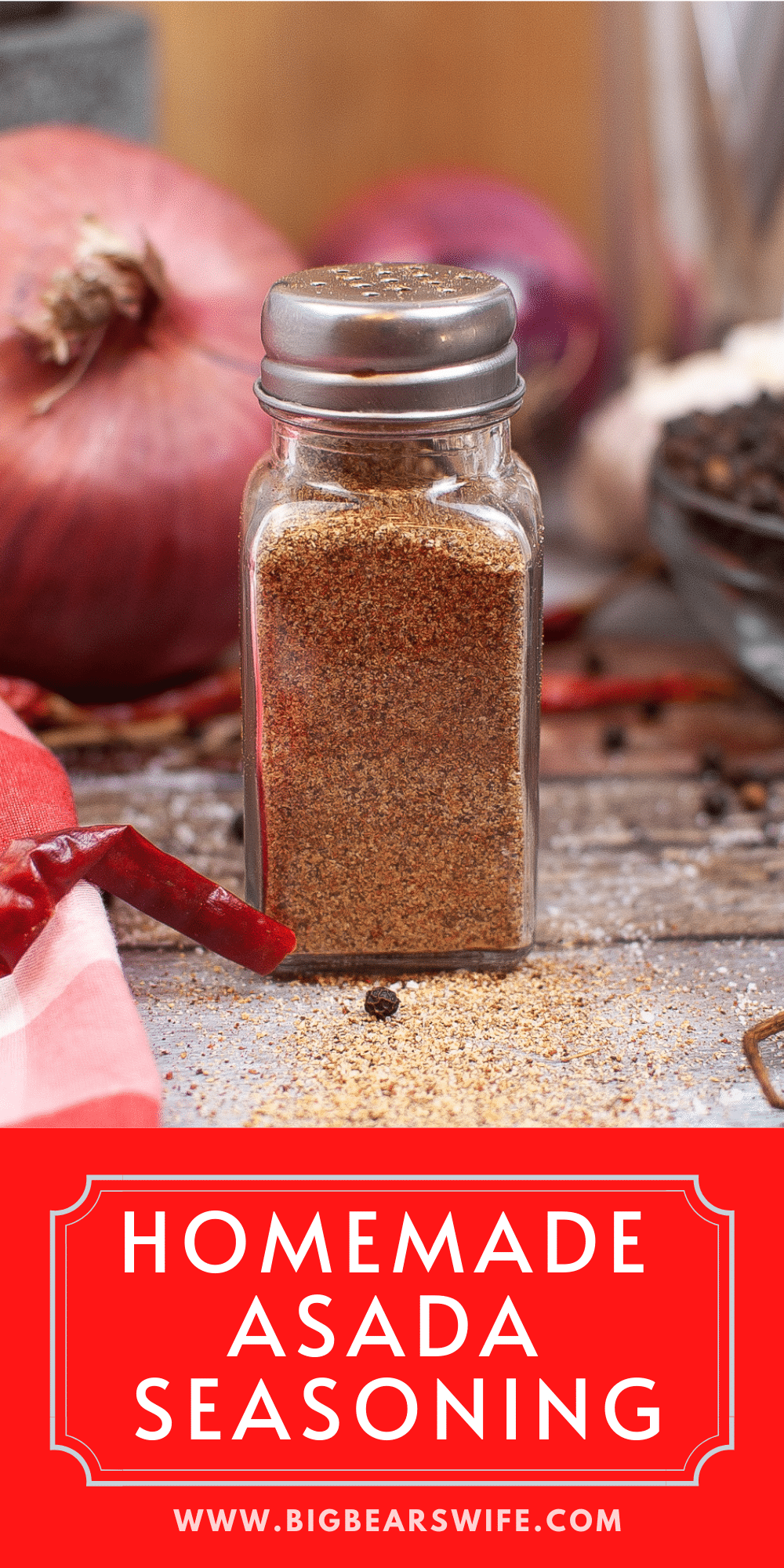 A great Homemade Asada Seasoning recipe that's prefect for streaks, tacos and burritos. Made with easy to find spices! via @bigbearswife