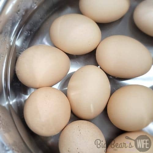 Eggs in pan