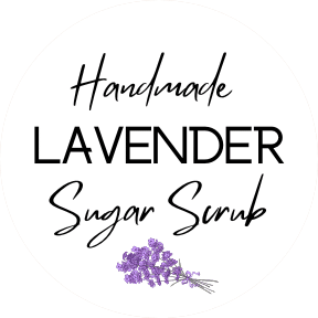 Downloadable image of the Handmade Lavender Sugar Scrub Label