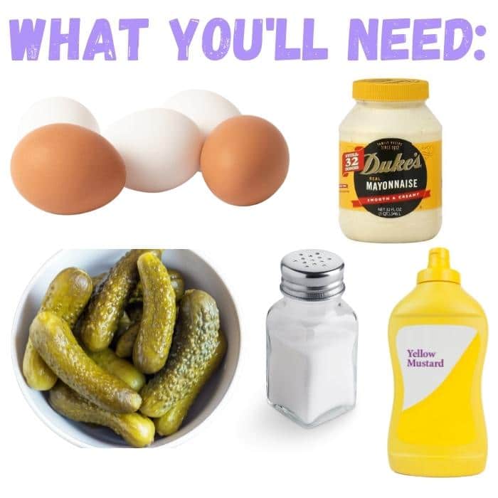 What you'll need for Mom's Egg Salad