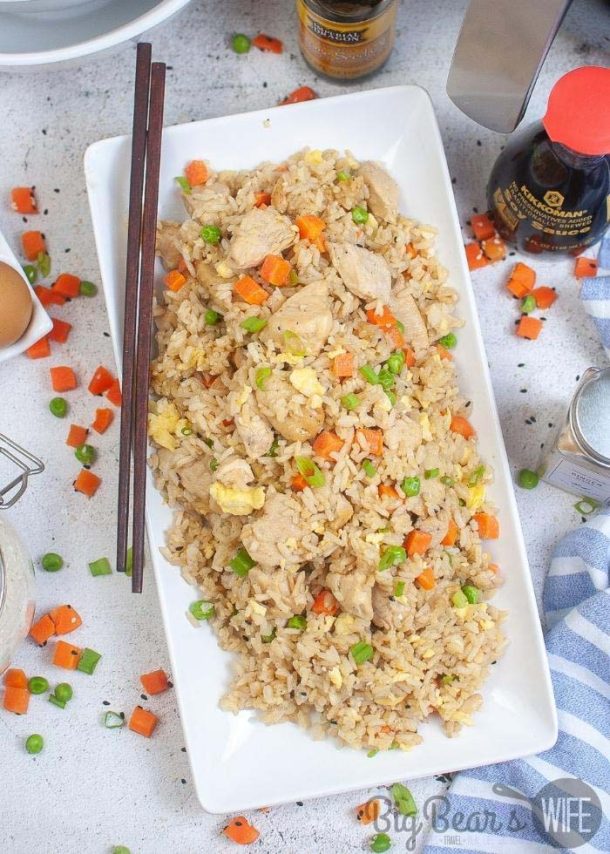 Air Fryer Chicken Fried Rice Big Bear's Wife