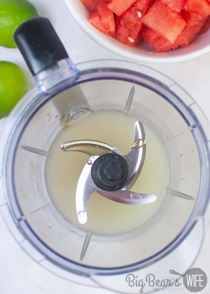 lime juice in a food processor